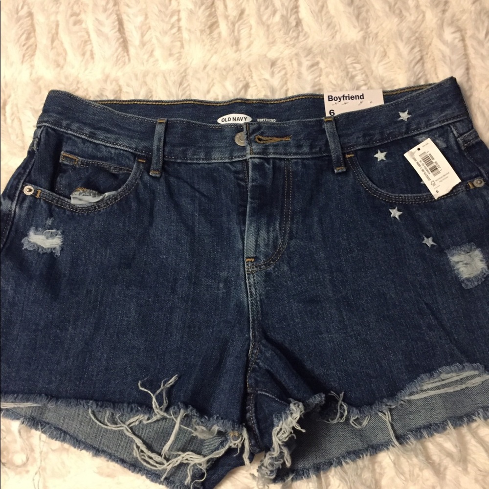 Old Navy boyfriend jean shorts size 6